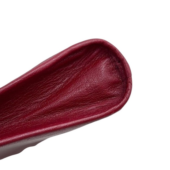 Christian Dior Vintage Shoulder Bag Red Leather purse as is - Picture 7 of 13